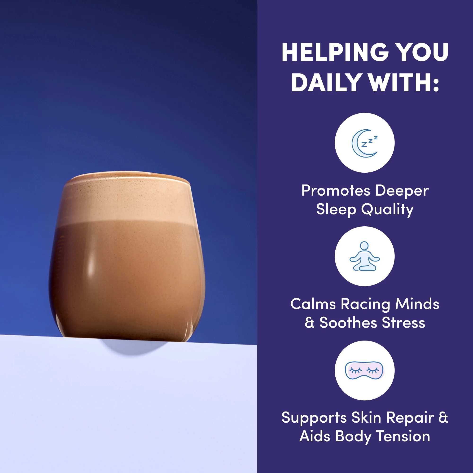 Choc-Honeycomb Collagen Dream Advanced Sleep Formula Hot Chocolate - 231g - Image 3