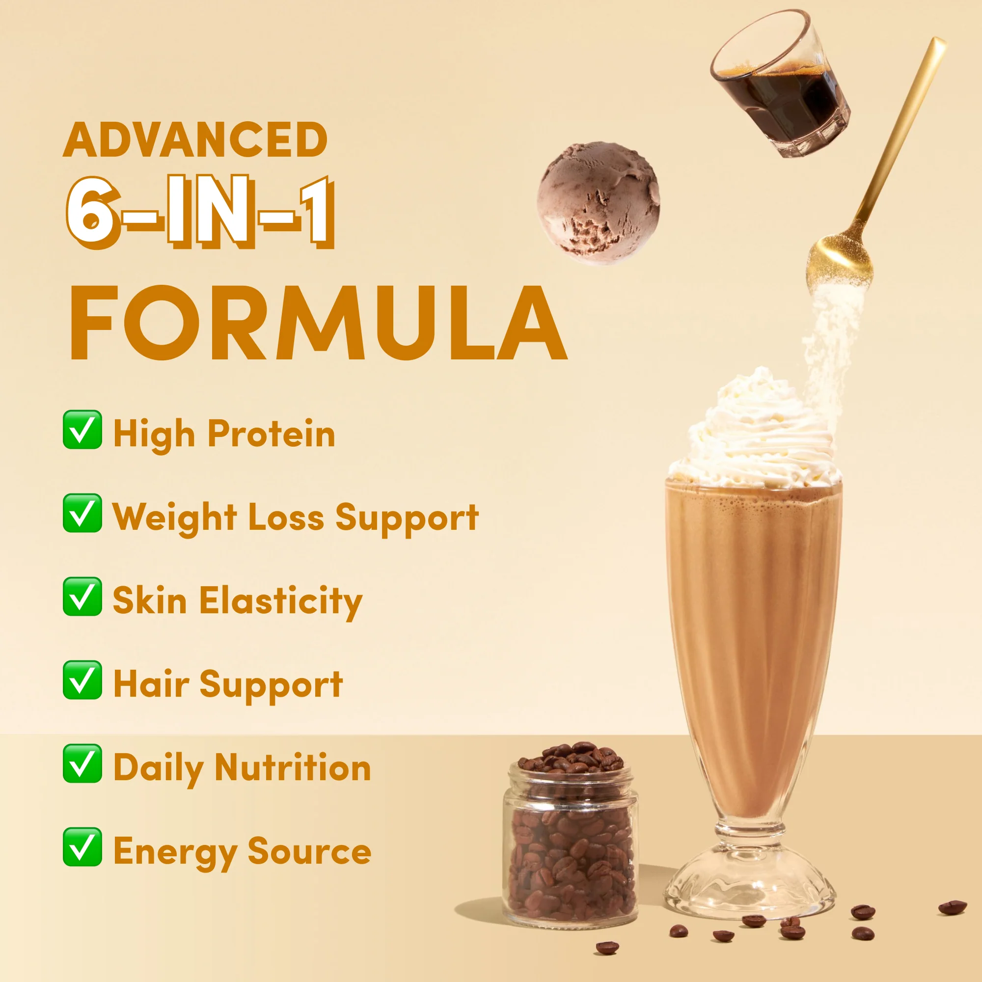 Iced Coffee Collagen Meal Replacement - 784g - Image 5